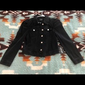 Black long sleeve jean jacket